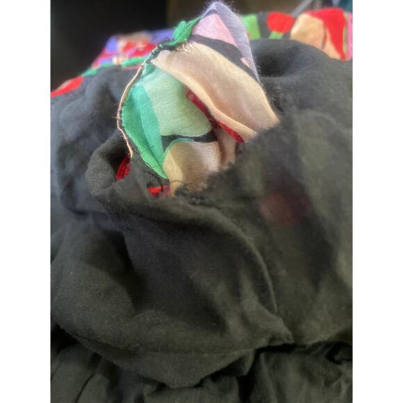 Nicholas Myla Multicolor Cotton Silk Blend Ruched Floral Maxi Dress • Size 6 - Picture 8 of 8